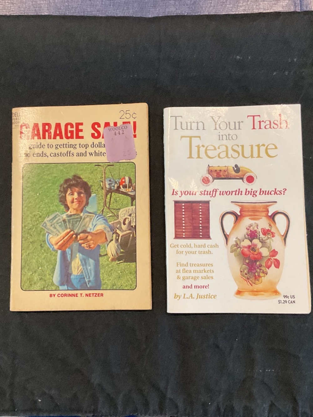 Purse/Pocket Magazines: Dell-“Garage Sale”; Mini Mag-“Trash into Treasure”.